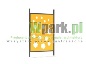 Ściana blacha z dowolnym wzorem 1500 mm