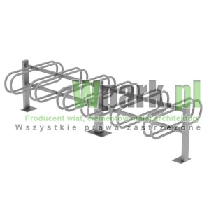 Stojak  rowerowy aluminiowy na 12 stanowisk (kod:3060/12P/A/PW)