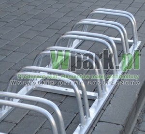 Stojak rowerowy aluminiowy na 13 stanowisk (kod:3010/13/A/P)