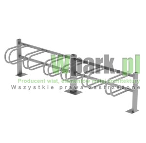 Stojak  rowerowy stalowy ocynkowsky na 6 stanowisk (kod:3060/6/S/PW)