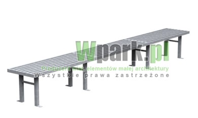 Ławka PUZL 02 ocynkowana dł siedziska 3600 mm