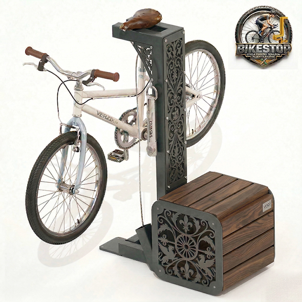 Stacja naprawy rowerów stylizowana