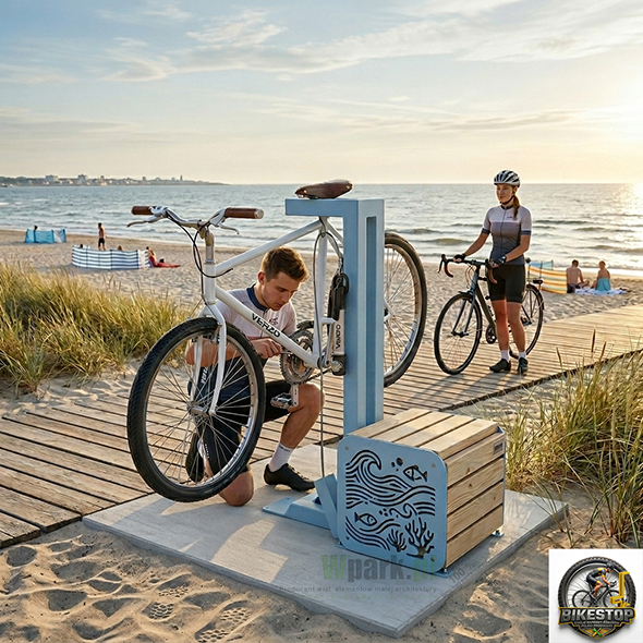 Nowa era stacji naprawy rowerów – design spotyka funkcjonalność